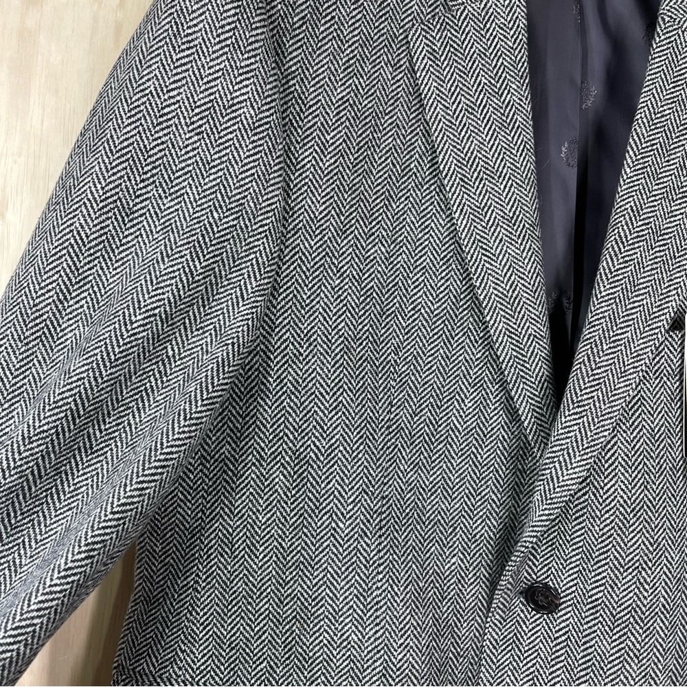 New ~ Lauren Ralph Lauren Men’s 100% Wool Herringbone Classic Fit Coat Size 38S - Picture 9 of 16